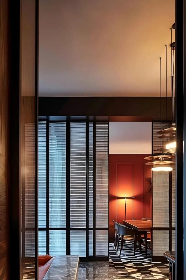 Custom Double-Glazed Glass Partition for Soundproofing