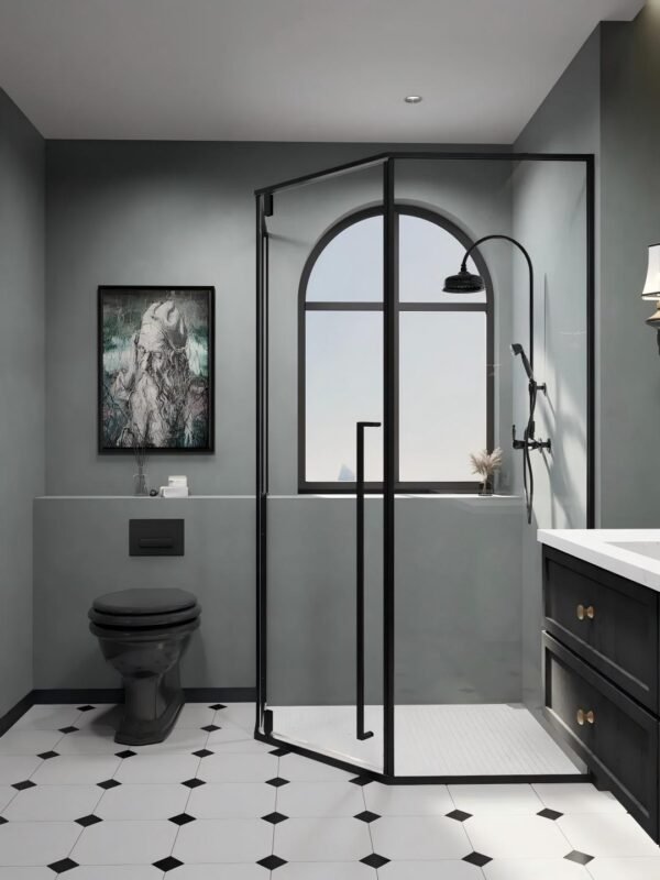 Custom Tinted Glass Shower Enclosure – Sleek & Sophisticated