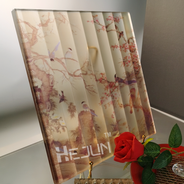 Customized Digital Printing Glass Multi-color Printing Glass High Definition Decorative Glass Panel for Building Decoration