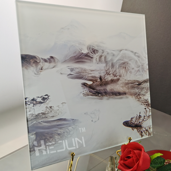 Custom Pictures Patterns Printed on Tempered Glass Digital Printing Decorative Safety Glass