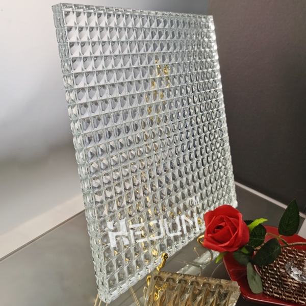 Custom etched laminated glass decoration partition glass for curtain wall partition - Image 4