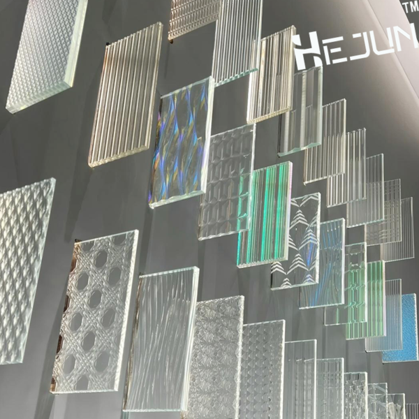 Art Glass Decorative Glass for bathroom door partition wall curtain wall