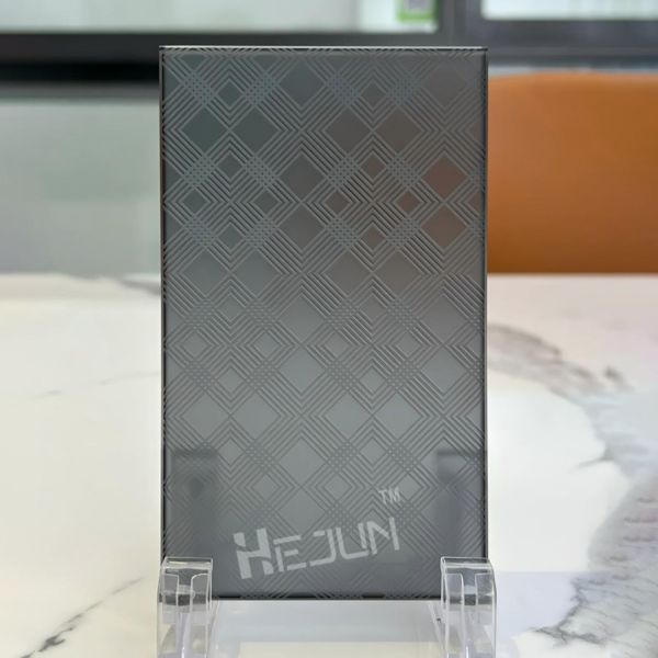 No Fingerprints  Double Sides Acid Etched Glass