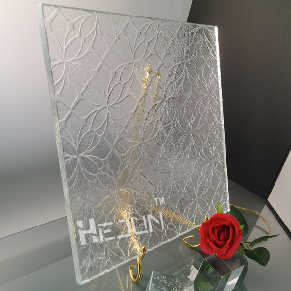 Custom etched laminated glass decoration partition glass - Image 2