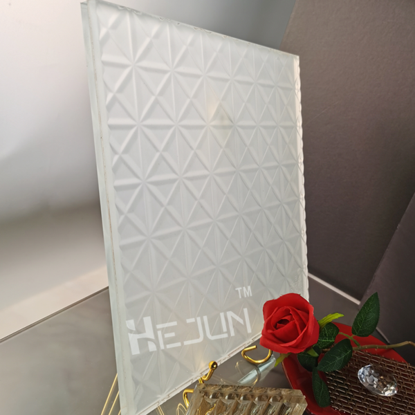 Custom etched laminated glass decoration partition glass - Image 3