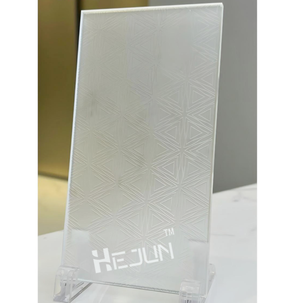 High Privacy  Decorative Frosted Acid Etched Processed Tempered Satin Etched Glass - Image 4