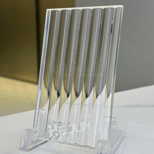 Customized Fluted Tempered Glass Hot Melt Glass Security Decorative Clear Tempered Patterned Building