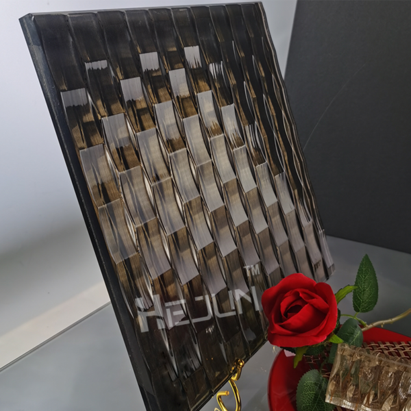Custom etching clip PET film laminated mirror glass