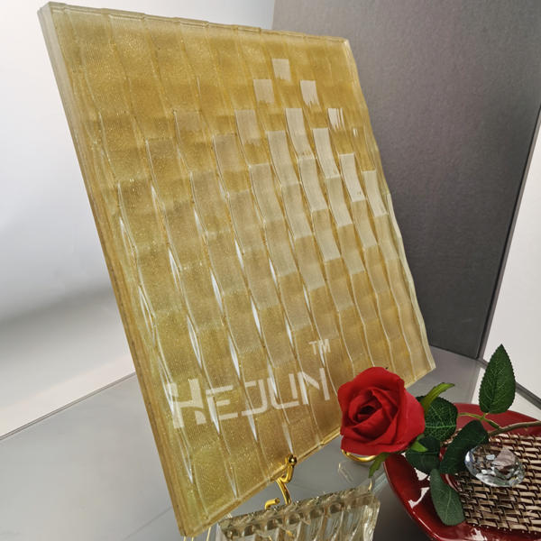 Custom PET membrane etching sandwich art decorative glass - Image 3