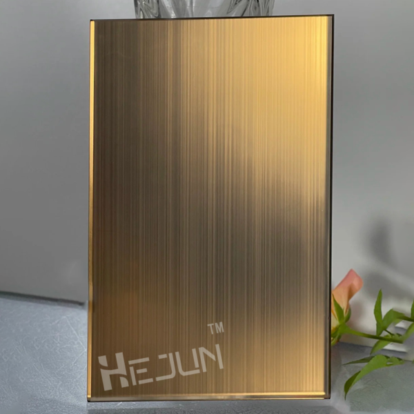 Customized mirrored brushed art decorative glass - Image 3