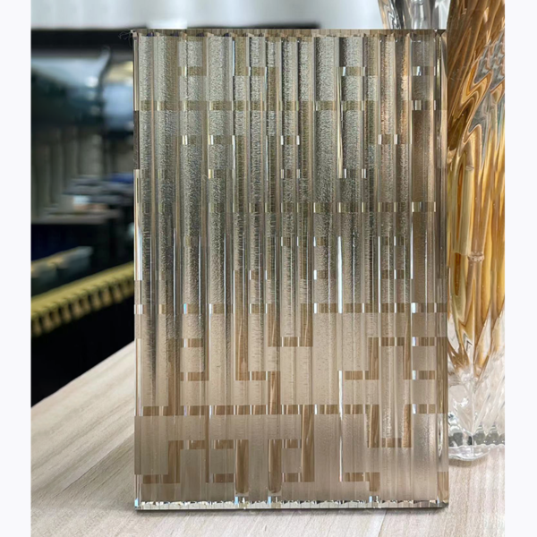 Custom pressed PET color film sandwich art deco glass - Image 4