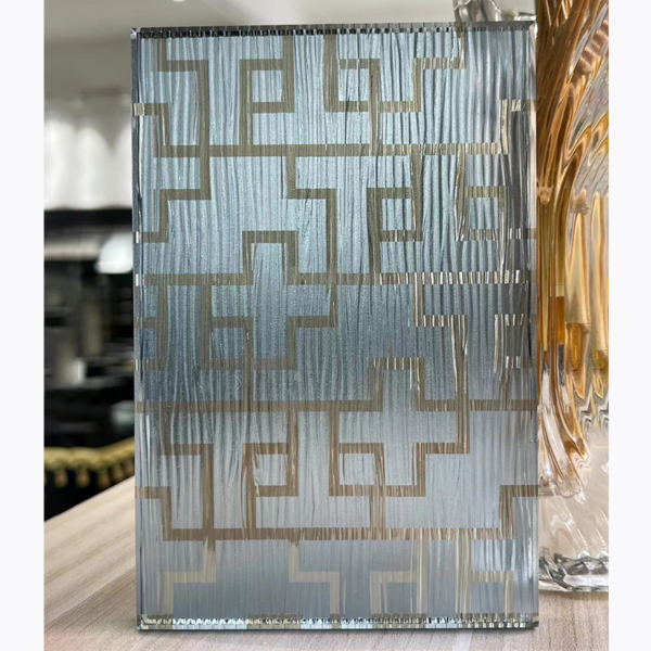 Custom pressed PET color film sandwich art deco glass - Image 3