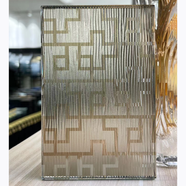 Custom pressed PET color film sandwich art deco glass - Image 2