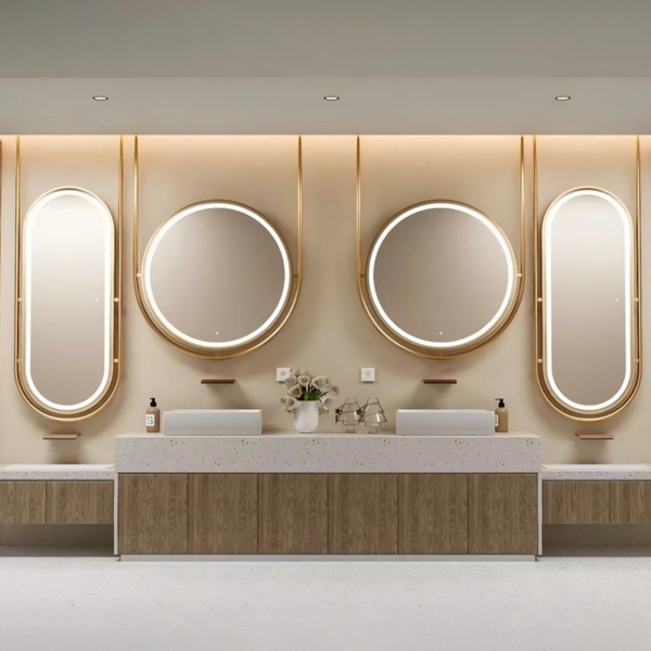 Customized frameless environmentally friendly copper-free special-shaped full length mirror - Image 4