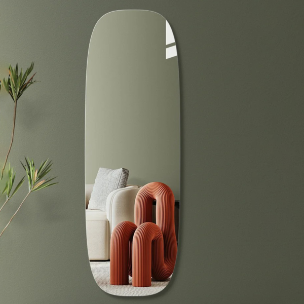 Customized environmentally friendly stainless steel toilet mirror without copper