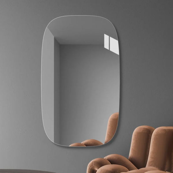 Customized environmentally friendly stainless steel toilet mirror without copper - Image 2