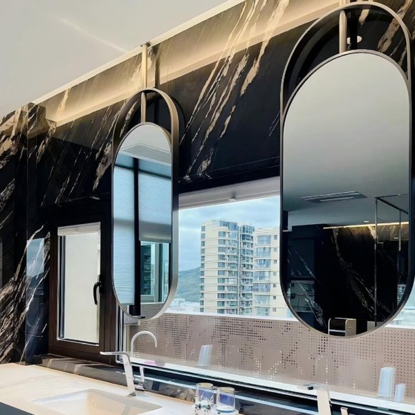 Customized Smart Bathroom  Mirror With Lights LED L01 - Image 3