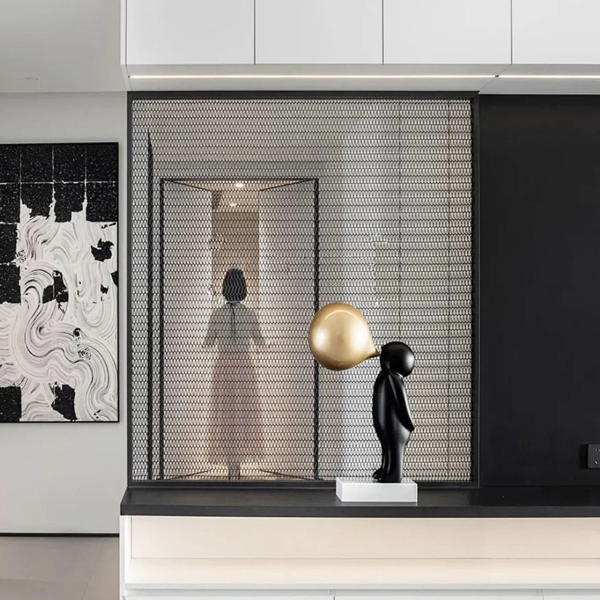 Modern Nordic Luxury Hotel Room Divider Custom Stainless Steel Privacy Metal Screen Aluminum Alloy Gold School Hall Living Room