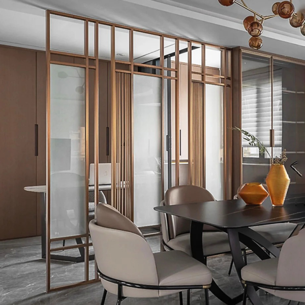 Luxury Stainless Steel Decorative Partitions Elegant Multi-Functional Metal Divider Screen for Garden Restaurant Living Room