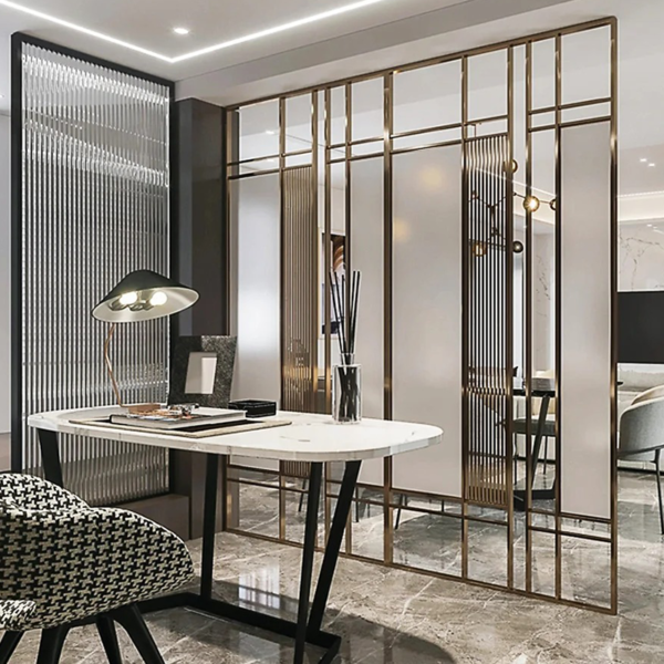 Luxury Stainless Steel Decorative Partitions Elegant Multi-Functional Metal Divider Screen for Garden Restaurant Living Room - Image 4