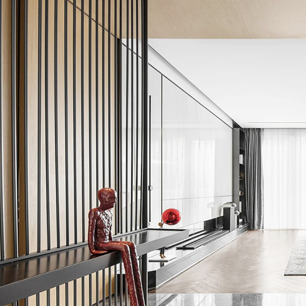 Stainless steel entrance screen partition
