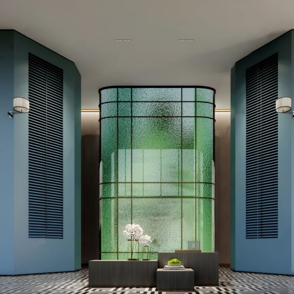 Customized stainless steel wire clamping glass partition screen art screen partition wall for hotel and club. - Image 3