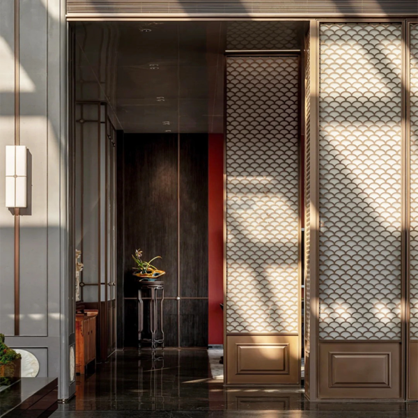 Stainless Steel Gold Room Divider for Home Wall Art Decorative Screen Metal Screen Dividers Partitions Room Divider