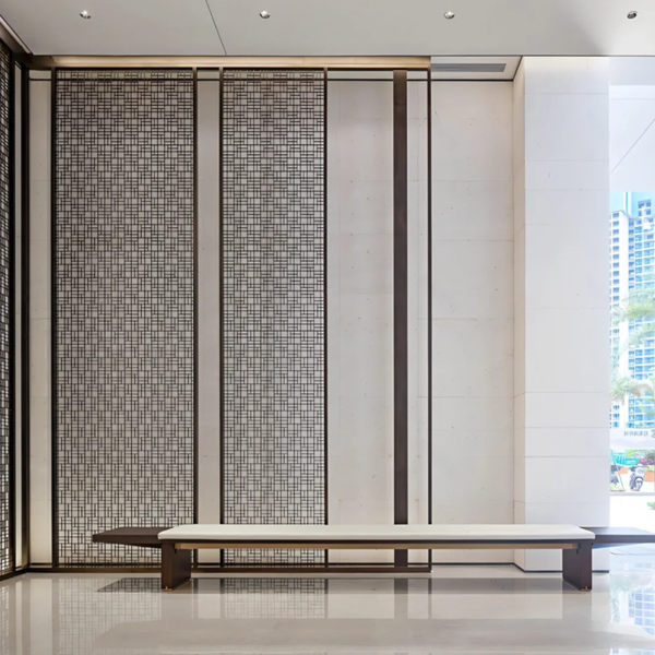 Modern Laser Perforated Stainless Steel Balcony Aluminum Screen Partition Aluminum Curtain Wall - Image 2