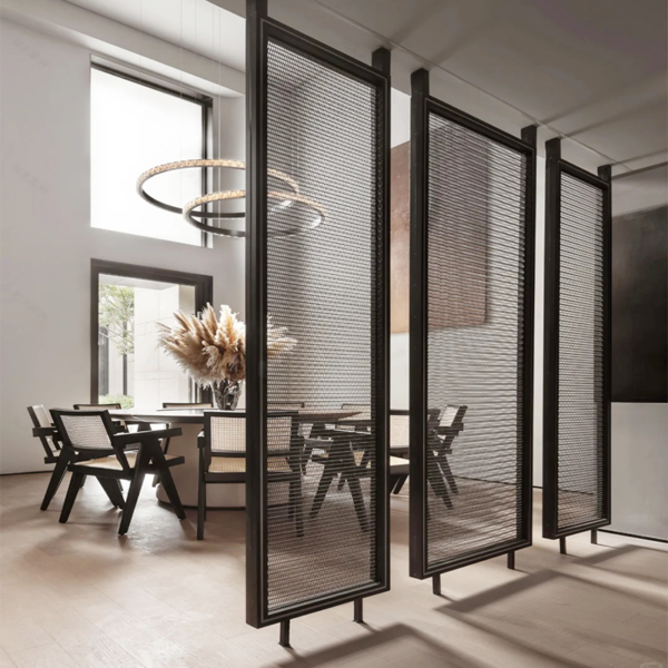 Modern Laser Perforated Stainless Steel Balcony Aluminum Screen Partition Aluminum Curtain Wall