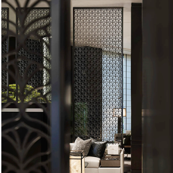 Modern Decorative Stainless Steel Partition Classic Metal Screen Room Divider