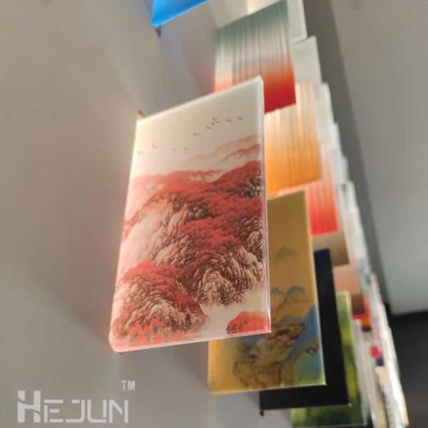 Custom Pictures Patterns Printed on Tempered Glass Digital Printing Decorative Safety Glass