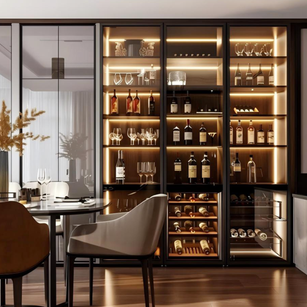 Customized Wine Cabinet Stainless Steel Thermostat Wine Cabinet Red Wine Cabinets For Bars And Restaurants - Image 2