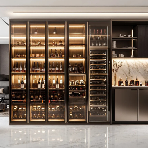 Customized Wine Cabinet Stainless Steel Thermostat Wine Cabinet Red Wine Cabinets For Bars And Restaurants - Image 3