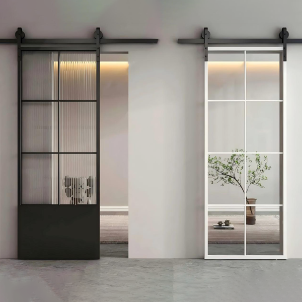 Customized aluminum framed glass barn door - Image 2