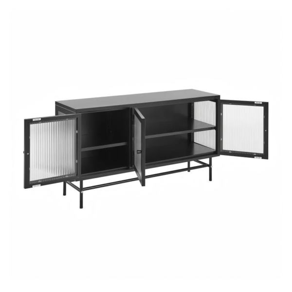 Aluminum Frame Glass Display Cases Wine Jewelry Toys Storage Cabinet Tempered Glass Display Cabinet - Image 4
