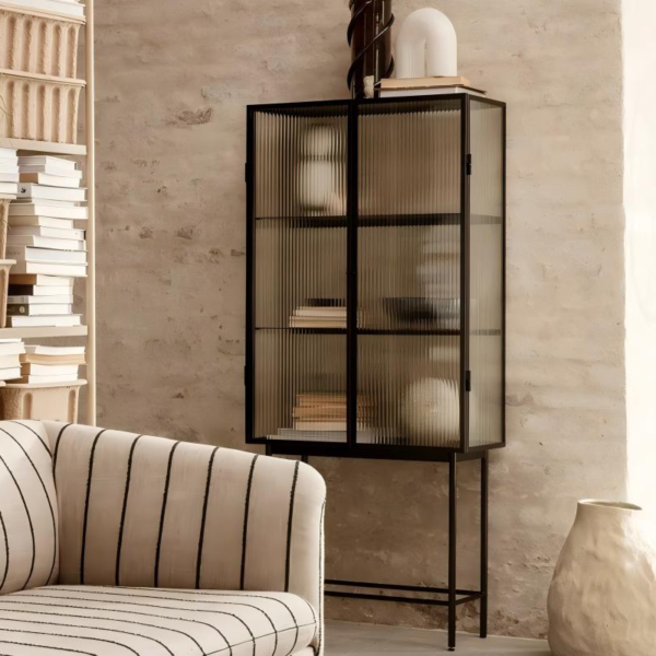 Aluminum Frame Glass Display Cases Wine Jewelry Toys Storage Cabinet Tempered Glass Display Cabinet - Image 3