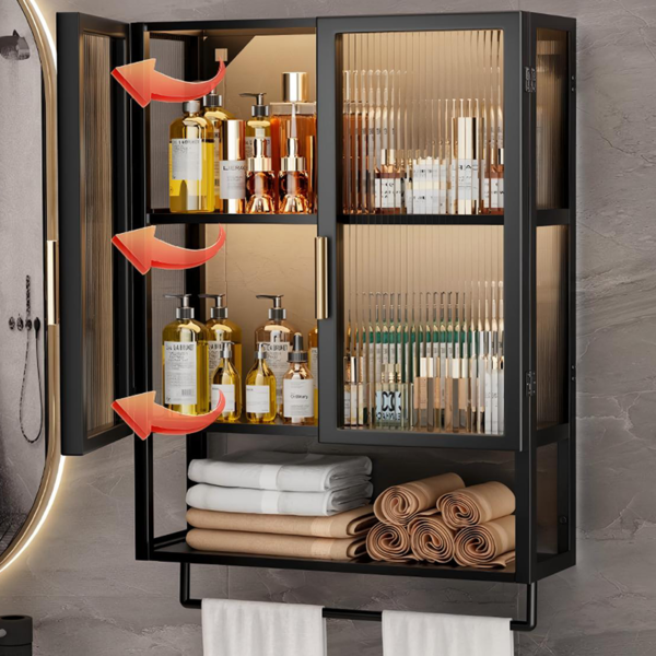 Aluminum Frame Glass Display Cases Wine Jewelry Toys Storage Cabinet Tempered Glass Display Cabinet - Image 2