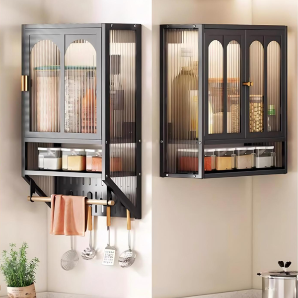 Aluminum Frame Glass Display Cases Wine Jewelry Toys Storage Cabinet Tempered Glass Display Cabinet - Image 3