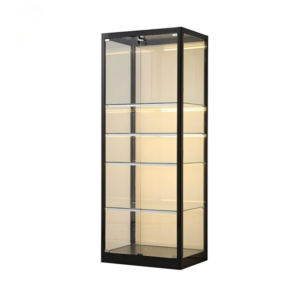 Aluminum Frame Glass Display Cases lego display cabinet  Jewelry Toys Storage Cabinet Tempered Glass Display Cabinet