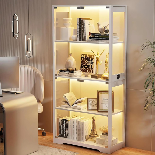 Aluminum Frame Glass Display Cases lego display cabinet  Jewelry Toys Storage Cabinet Tempered Glass Display Cabinet - Image 5