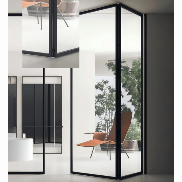 Customized folding sliding glass patio doors bi fold glass doors interior