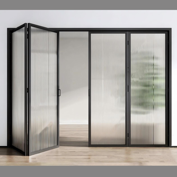 Customized bi folding doors glass bi-fold interior doors with glass - Image 3