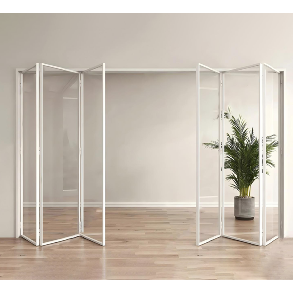 Customized bi folding doors glass bi-fold interior doors with glass - Image 2
