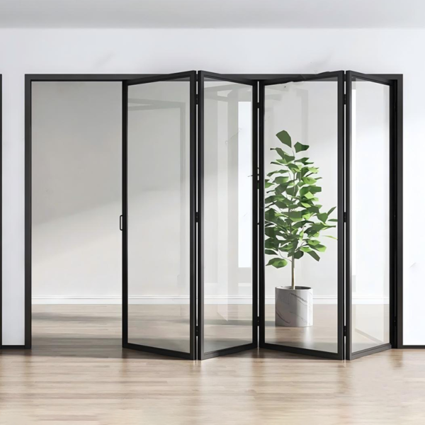 Customized folding sliding glass patio doors bi fold glass doors interior - Image 2