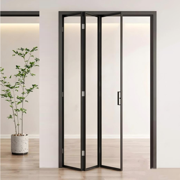Customized folding sliding glass patio doors bi fold glass doors interior - Image 3
