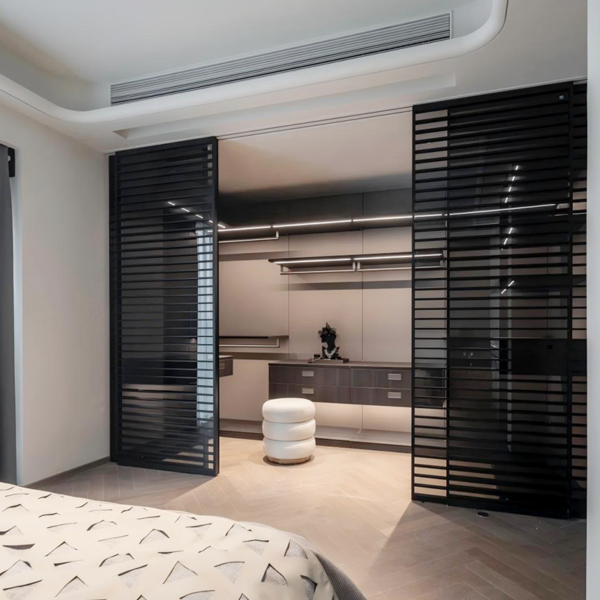 Customized Minimalist grille sliding doors - Image 3