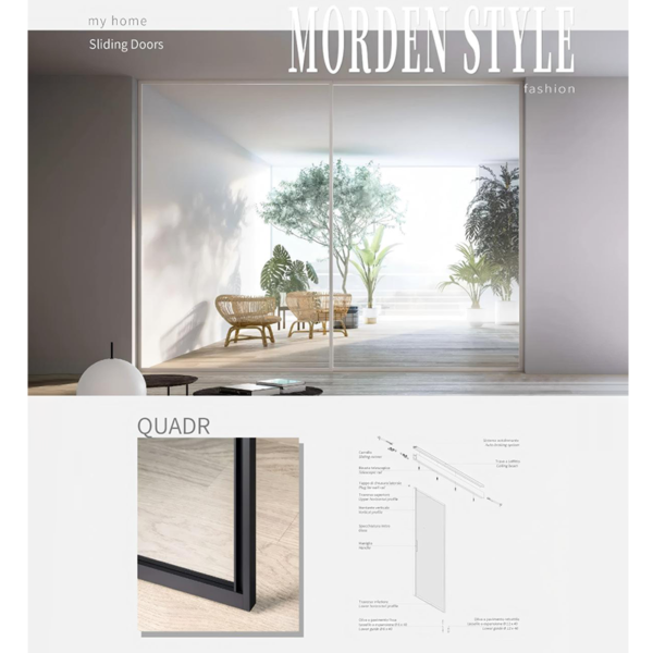 Customized Sliding patio doors with minimalist borders - Image 6