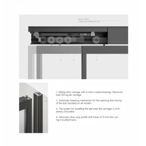 Customized Sliding patio doors with minimalist borders - Image 2