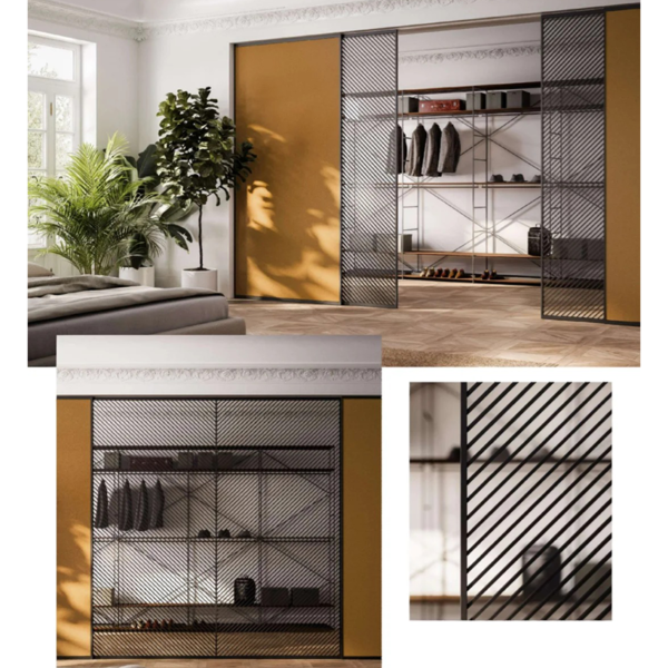 Customized Minimalist stainless steel high-end sensory sliding door - Image 2