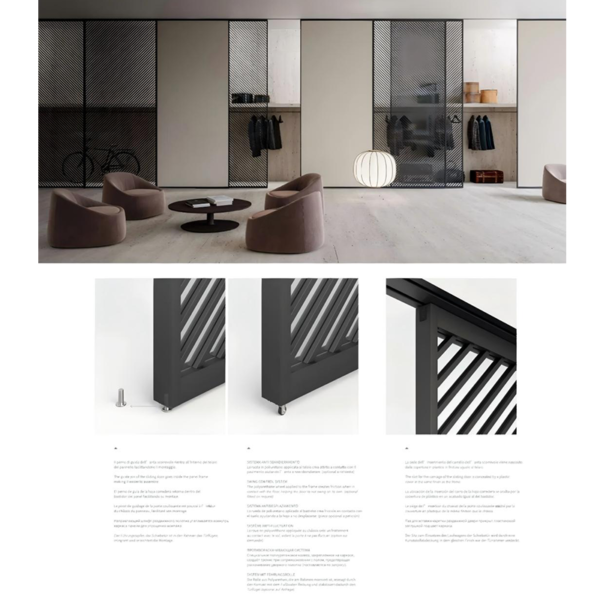 Customized Minimalist stainless steel high-end sensory sliding door - Image 3